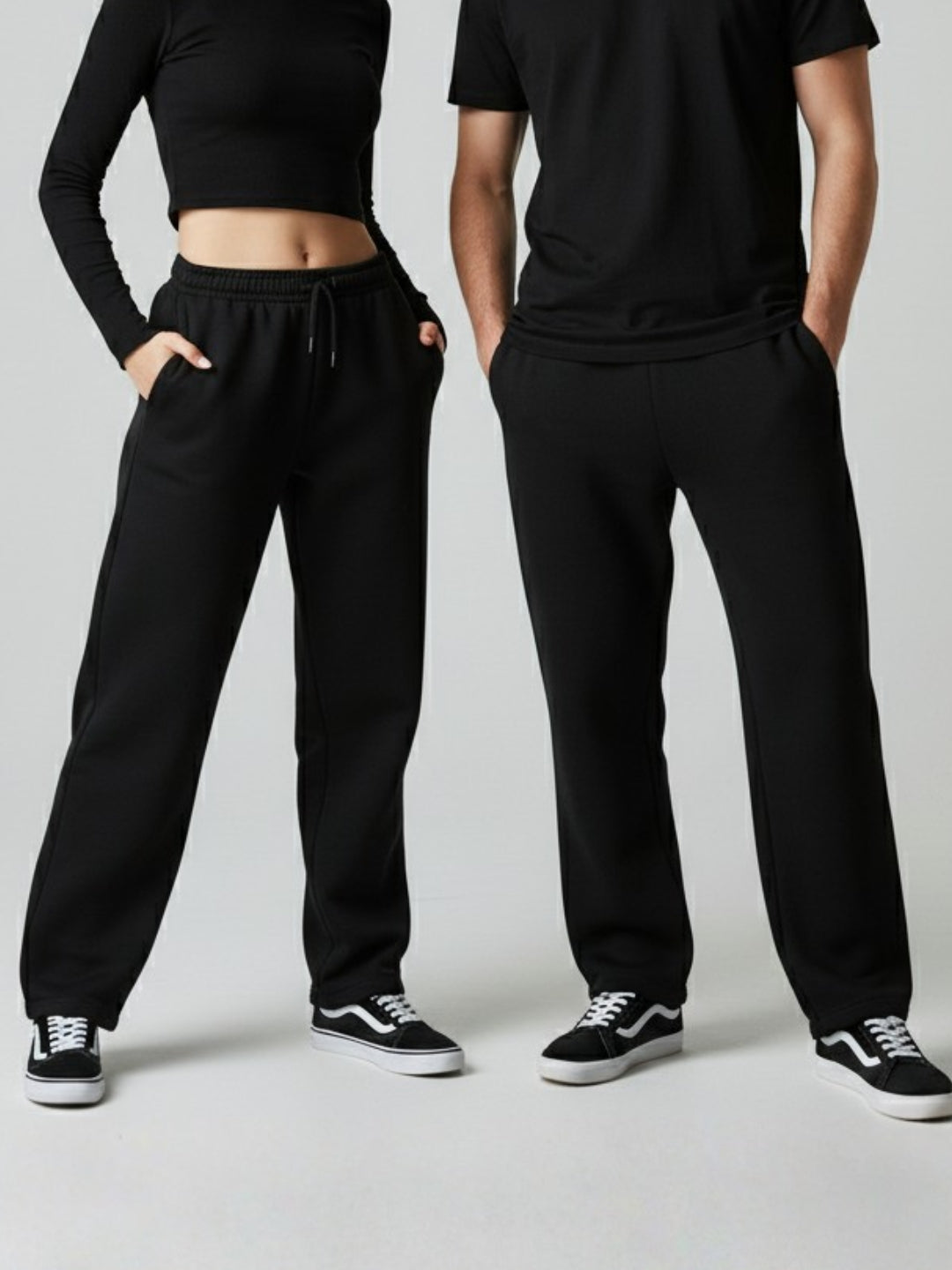 LV Solid Loose Fit Sweat Pant Unisex