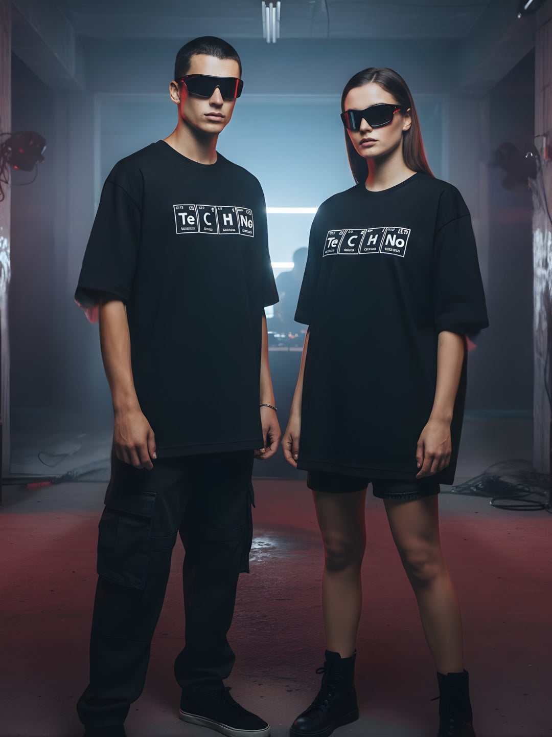 Elements of Techno Oversized Tee - Unisex