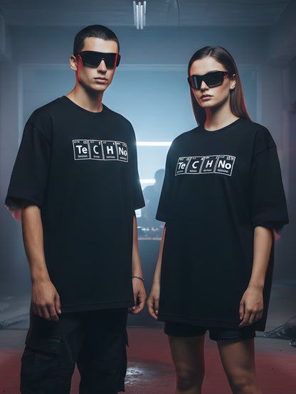 Elements of Techno Oversized Tee - Unisex