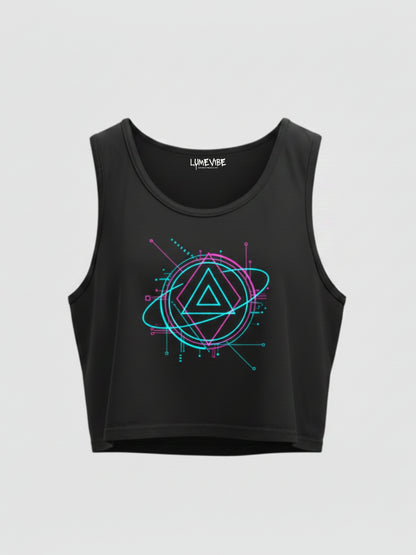 Techno Triangle CropTank