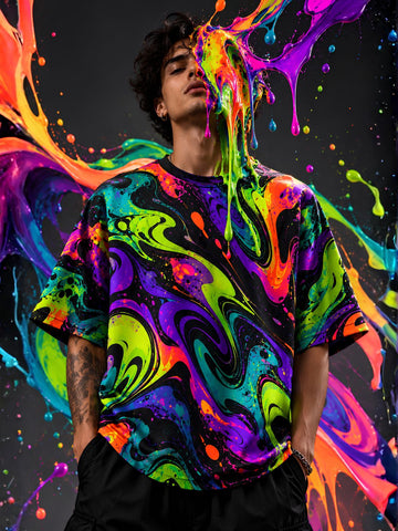 Liquid Mirage Oversized T-Shirt