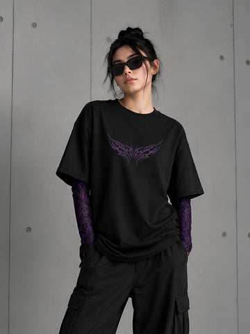 Purple Wing Terry T-Shirt