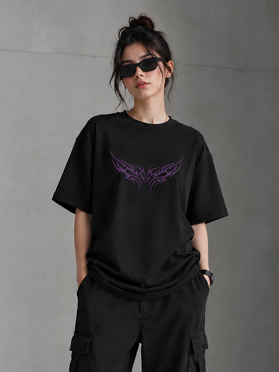 Purple Wing Oversized T-Shirt