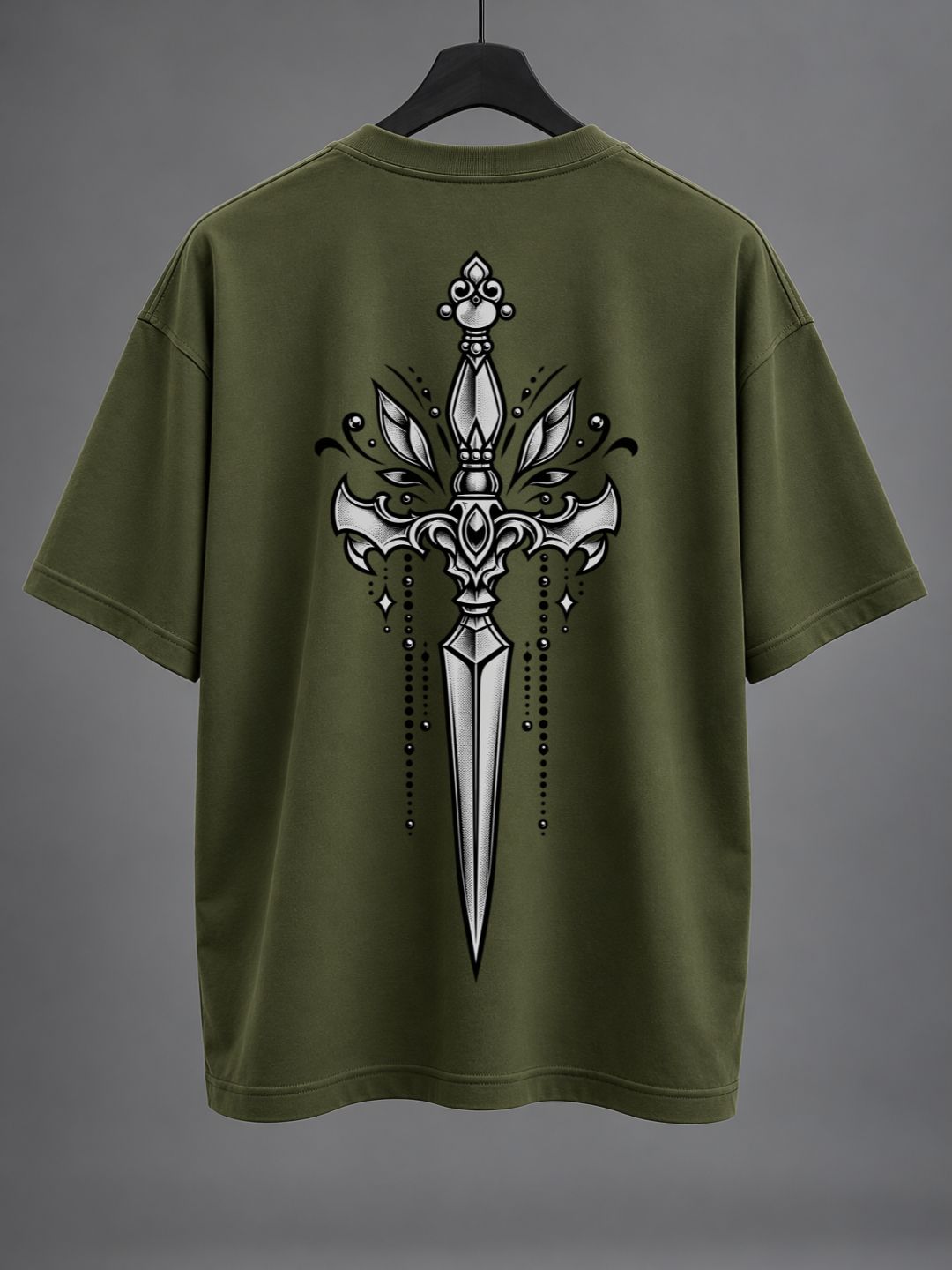 Olive Dagger Oversized T-Shirt