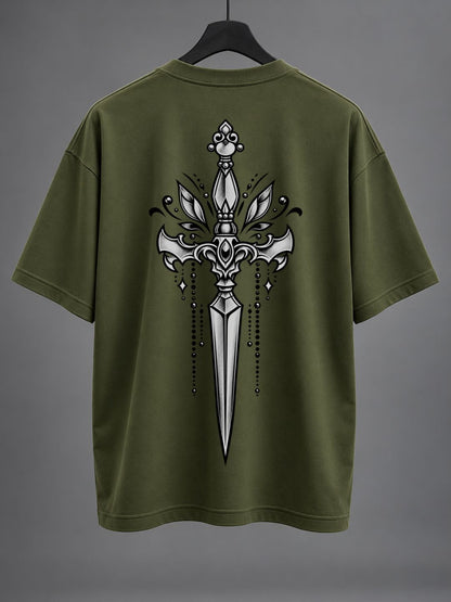 Olive Dagger Oversized T-Shirt