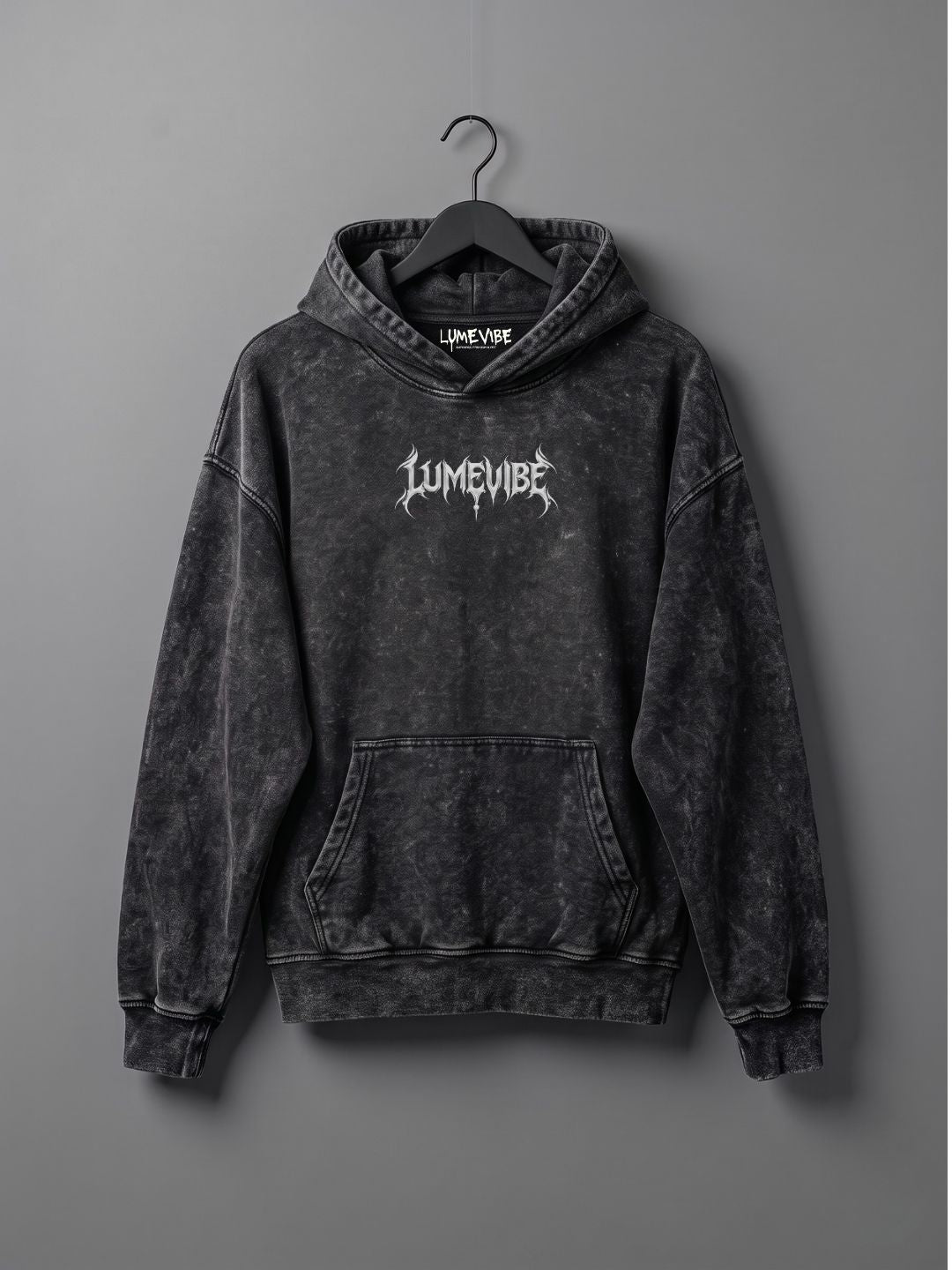 Lunar Trace Acid Wash Hoodie