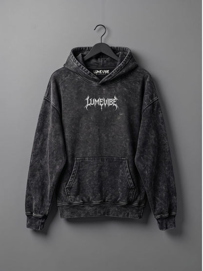 Lunar Trace Acid Wash Hoodie