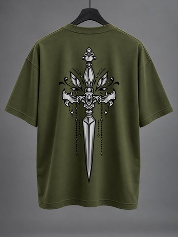 Olive Dagger Oversized T-Shirt