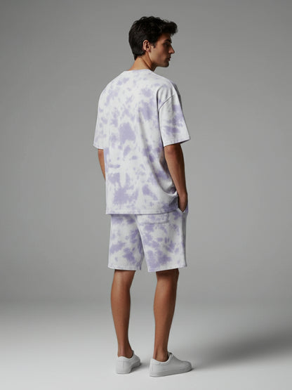 Lavender White Tie-Dye Co-ord Set