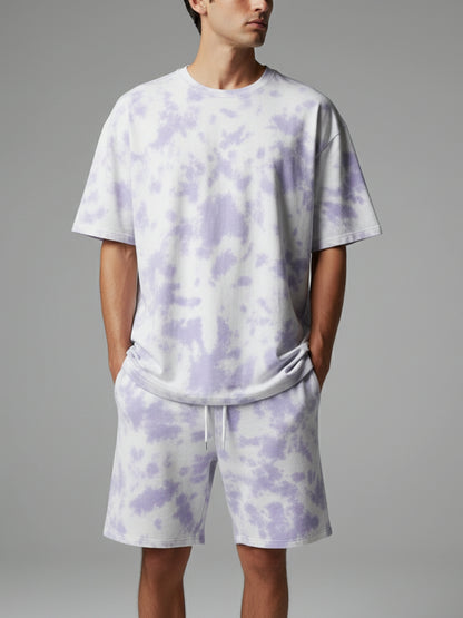 Lavender White Tie-Dye Co-ord Set