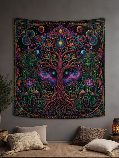 Cosmic Tree of Life - Large Wall Art Tapestry