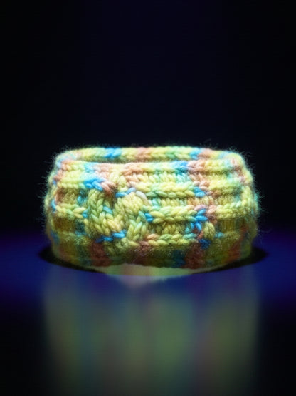 NeonGlow: Hand-Knitted UV-Reactive Woolen Headband