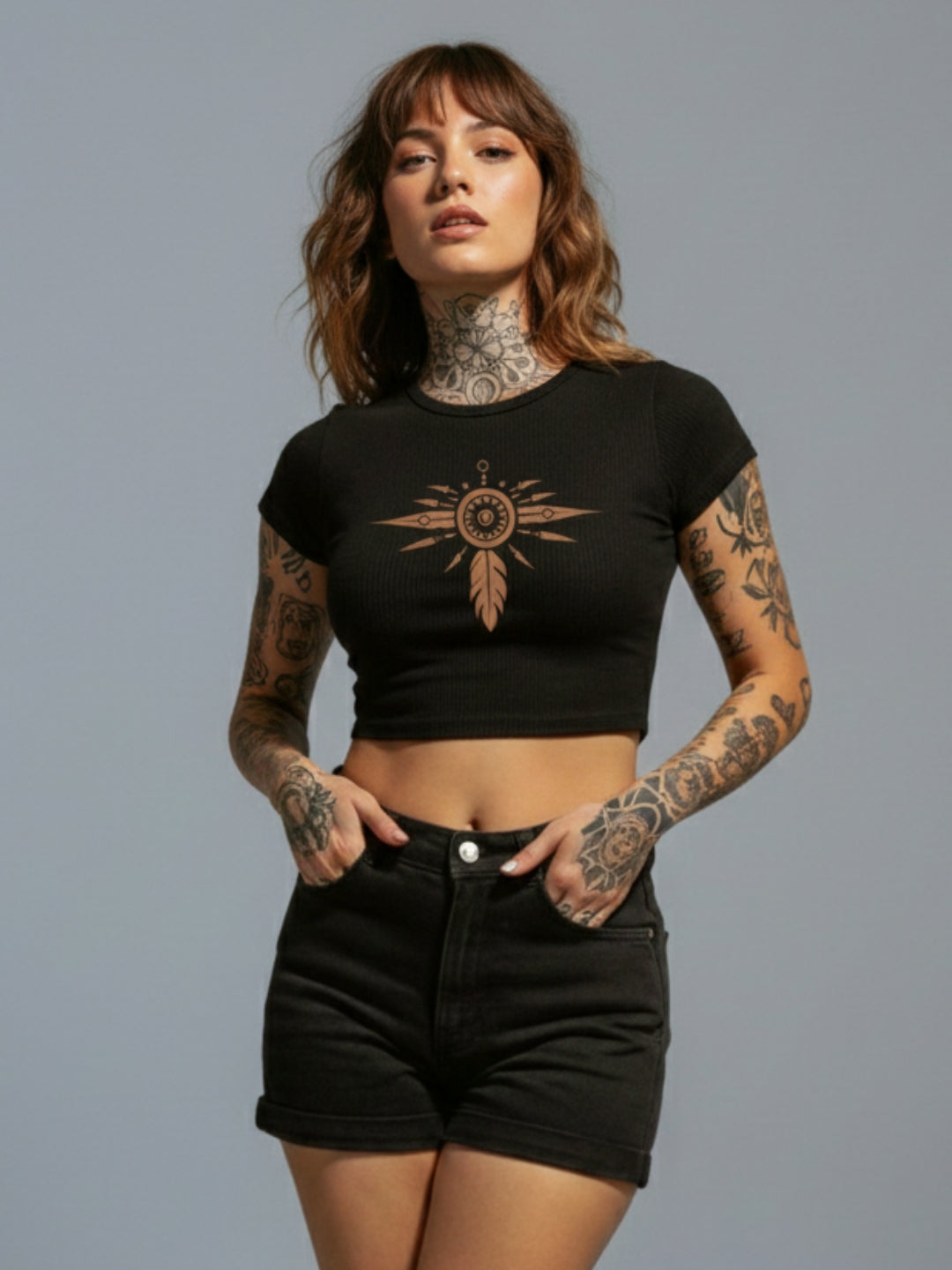 Solar Feather Baby Tee