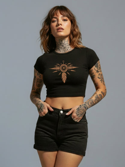 Solar Feather Baby Tee