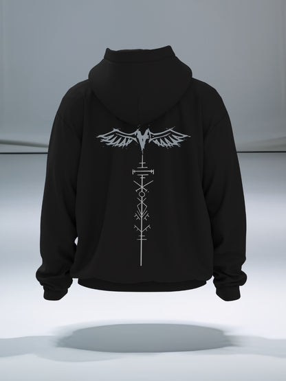 Nordic Raven Oversized Hoodie