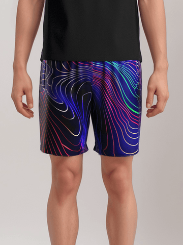 Neon Waves Unisex Shorts
