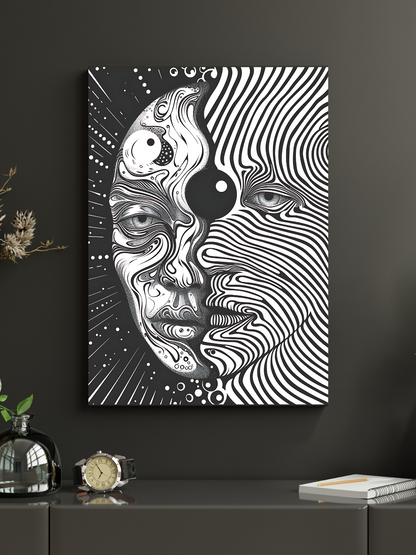 YinYang Fusion  Framed Canvas Art