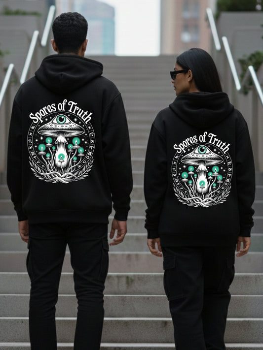 SporeSight Unisex Premium Zip Hoodie – 400 GSM Cotton Blend