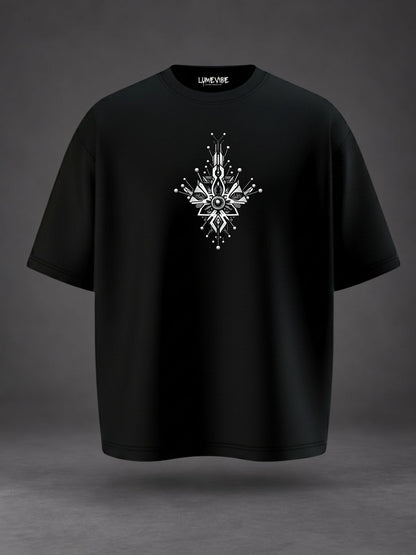 Geometric Glow Oversized T-Shirt